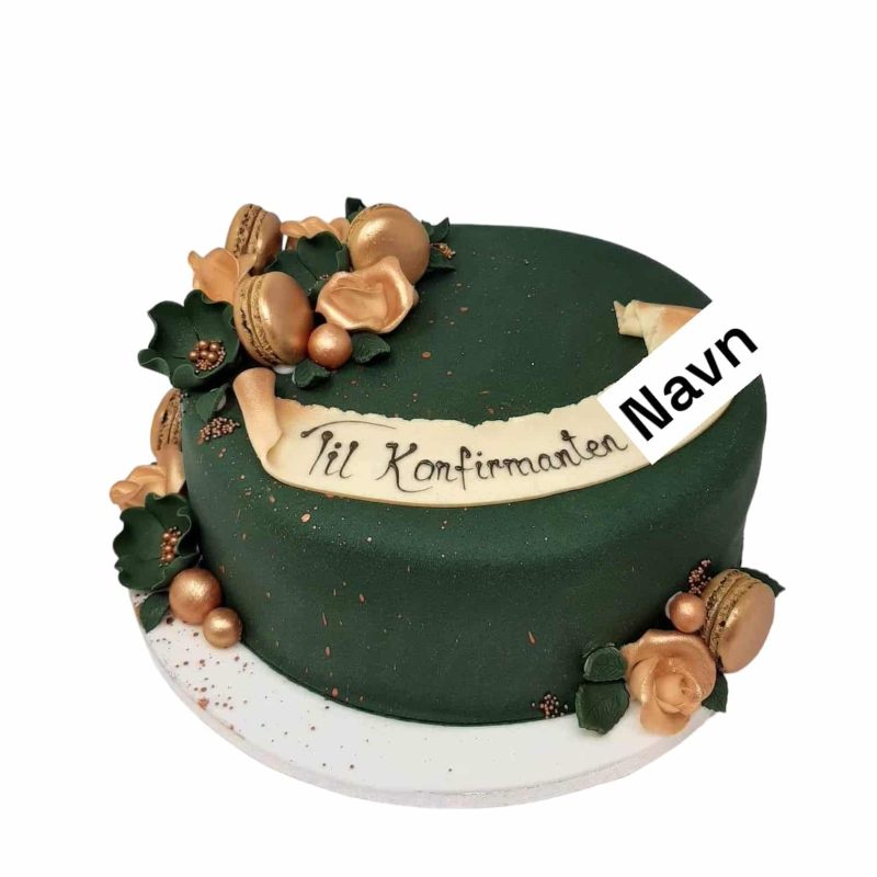 Festkake med makroner Grønn