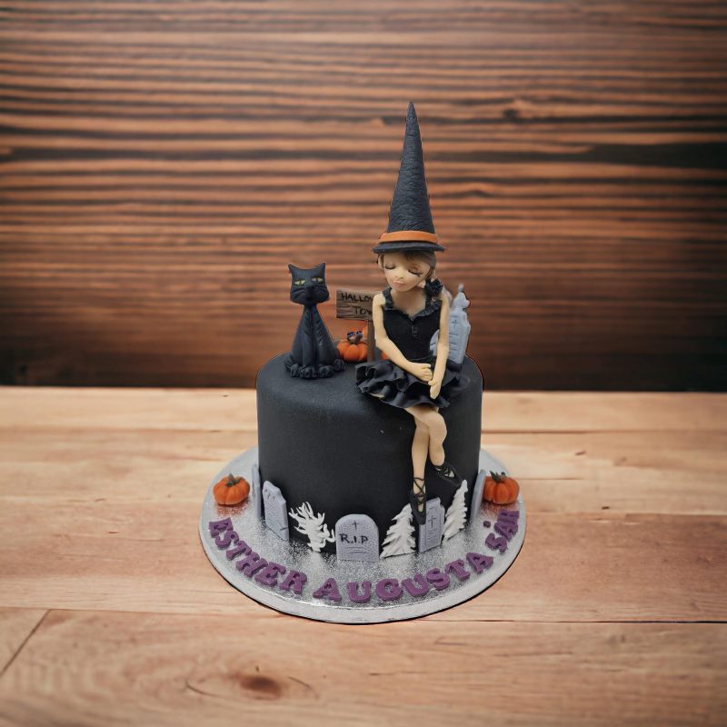 Skummel Halloween-kake!
